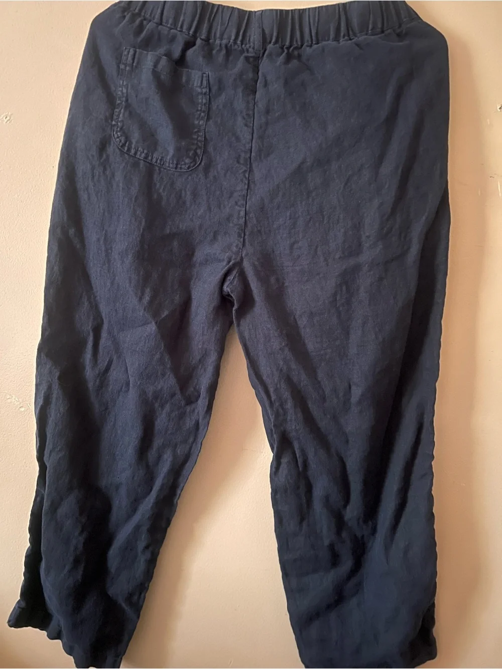 Quince Relaxed Navy Linen Pants nordic scandi euro flax nomad the label L’agence